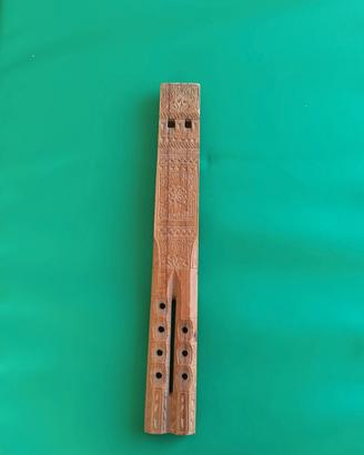 FLAUTO LIBICO vintage in legno 31 cm anni 70 Libia