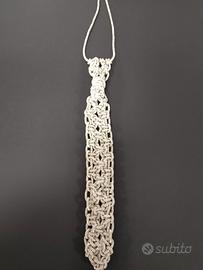 Cravatta donna cordoncino Swarovski