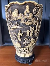 Vaso Decorativo in stile Orientale in Resina