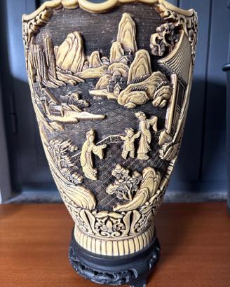Vaso Decorativo in stile Orientale in Resina