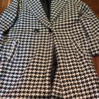 Ampio cappotto pied de poule