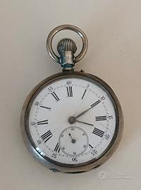orologio da tasca d'epoca argento E. Kolbauer Roma