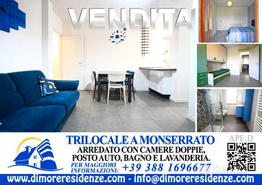 Trilocale arredato e ristrutturato a Monserrato