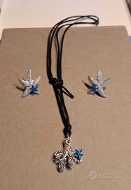 Parure collana e orecchini argento 925