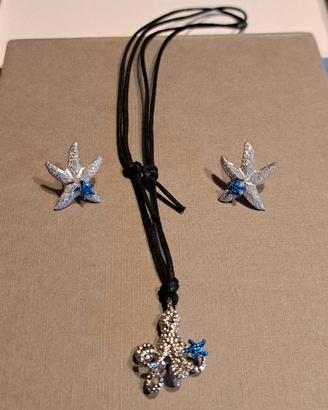 Parure collana e orecchini argento 925