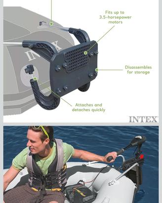 Supporto per motore elettrico  su gommone 8NTEX