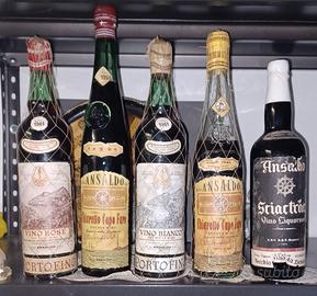 5 RARE BOTTIGLIE VINI LIGURI VED. ANSALDO ANNI 60