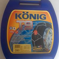 Catene da neve T9 KONIG misura 090 usate