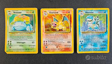 pokemon charizard venusaur blastoise set base