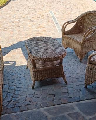 Set divano e poltrone da giardino