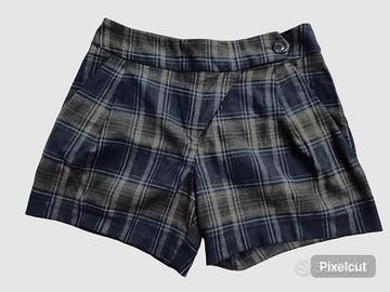Shorts tartan lana Benetton XS
