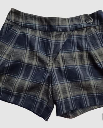 Shorts tartan lana Benetton XS