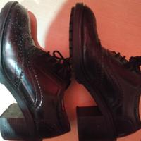 Scarpe mocassino donna colore nero lucido e tacco