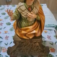 Statua Sant'Anna in ceramica belga 40 cm altezza