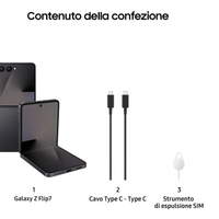 Samsung Z Flip7 256GB Blk NUOVO Sigillato Negozio