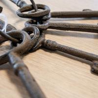 Mazzo di chiavi antiche vintage chiave antica