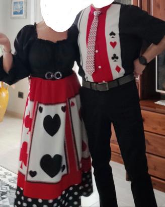 vestito Carnevale donna e camicia uomo