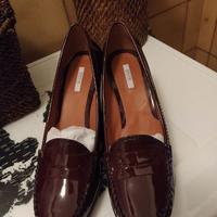 scarpe zeppa vernice bordeaux GEOX