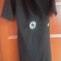 Vestitino nero da dinna modello tubino con spacco