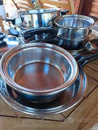 batteria pentole san Francisco acciaio inox 18/10