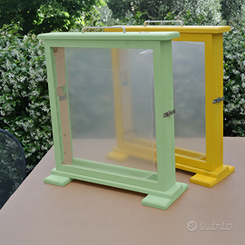 Arnia da osservazione da 1 favo nido e 1 melario a