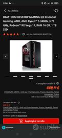Pc Desktop Gaming Beastcom nuovo