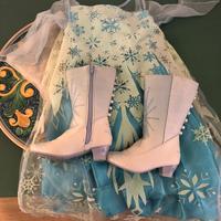 Vestito Elsa Frozen 3 anni e stivaletti