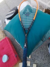 Racchetta da squash con costodia e pallina 