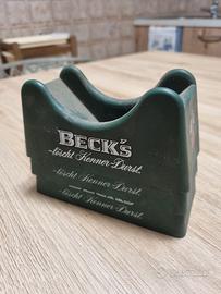 porta sottobicchieri vintage becks birra