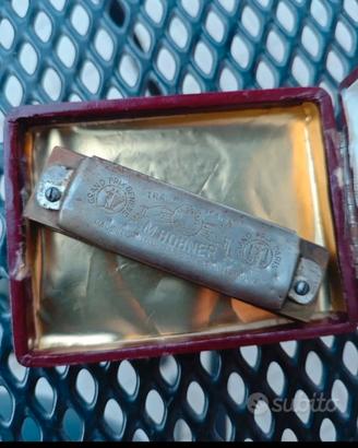 Armonica Hohner Piccolo vintage con custodia