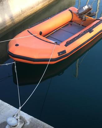 Gommone smontabile 4.2m  neoprene + ruote inox