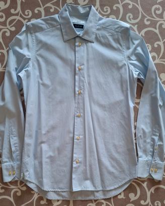 camicia uomo Liu Jo 39 M L cotone azzurra righe