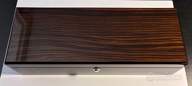Cofanetto legno striato BECO Macassar 5  orologi
