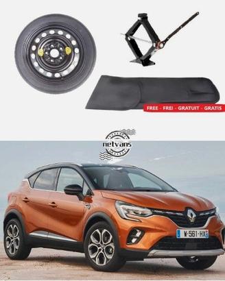 KIT ruota di scorta completo per Renault Captur
