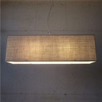 Lampada rettangolare parallelepipedo in tessuto