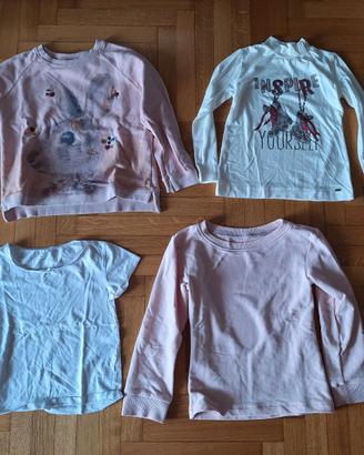 4 maglie per bambine