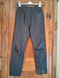 Pantalone nero in nappa di vitello