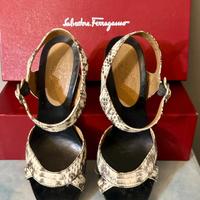 SALVATORE FERRAGAMO sandali in pitone  snake shoes