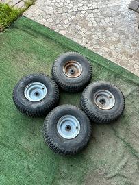 Ruote frontali trattorino tagliaerba carretto altr