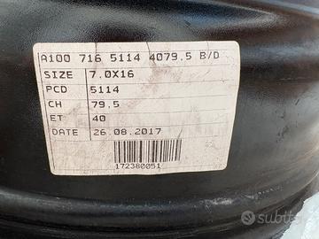 Cerchi in lega da 16