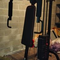 Palestra multifunzione + manubri 