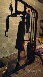 Palestra multifunzione + manubri 