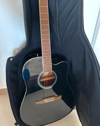 Fender FA125CE Dreadnought black con custodia
