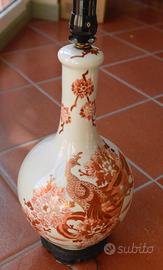 lampada giapponese kutani vintage 