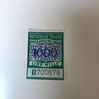 Marca da bollo Lire 1000
