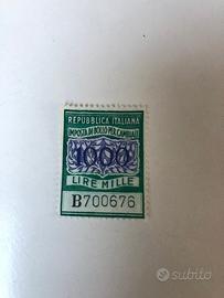 Marca da bollo Lire 1000
