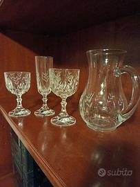 Servizio bicchieri  cristallo 