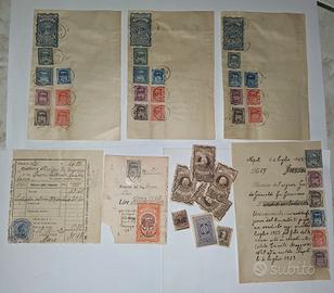 lotto Documenti ricevute con marche da bollo 