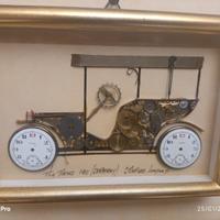 Quadro artistico unico con meccanismi di orologi a