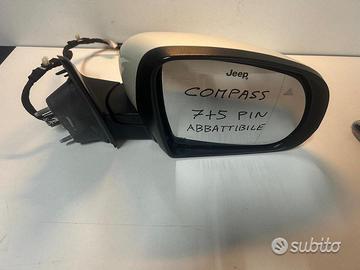 Specchietto retrovisore destro jeep compass 12 pin
